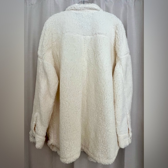 No Boundaries Women’s Sherpa Fleece Jacket XXXL (21) White - Picture 5 of 5